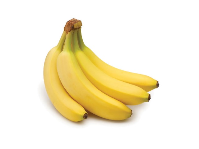Green Cavendish bananas